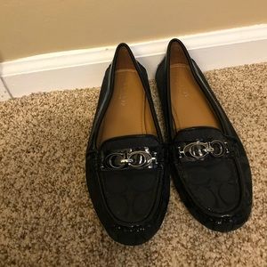 Black Coach Flats